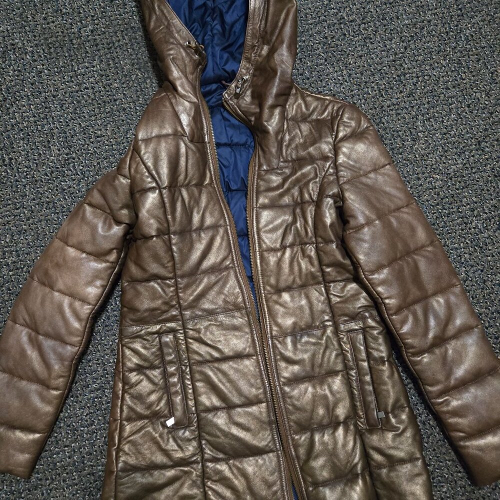 Skully Leather Metallic Warm Jacket - image 5